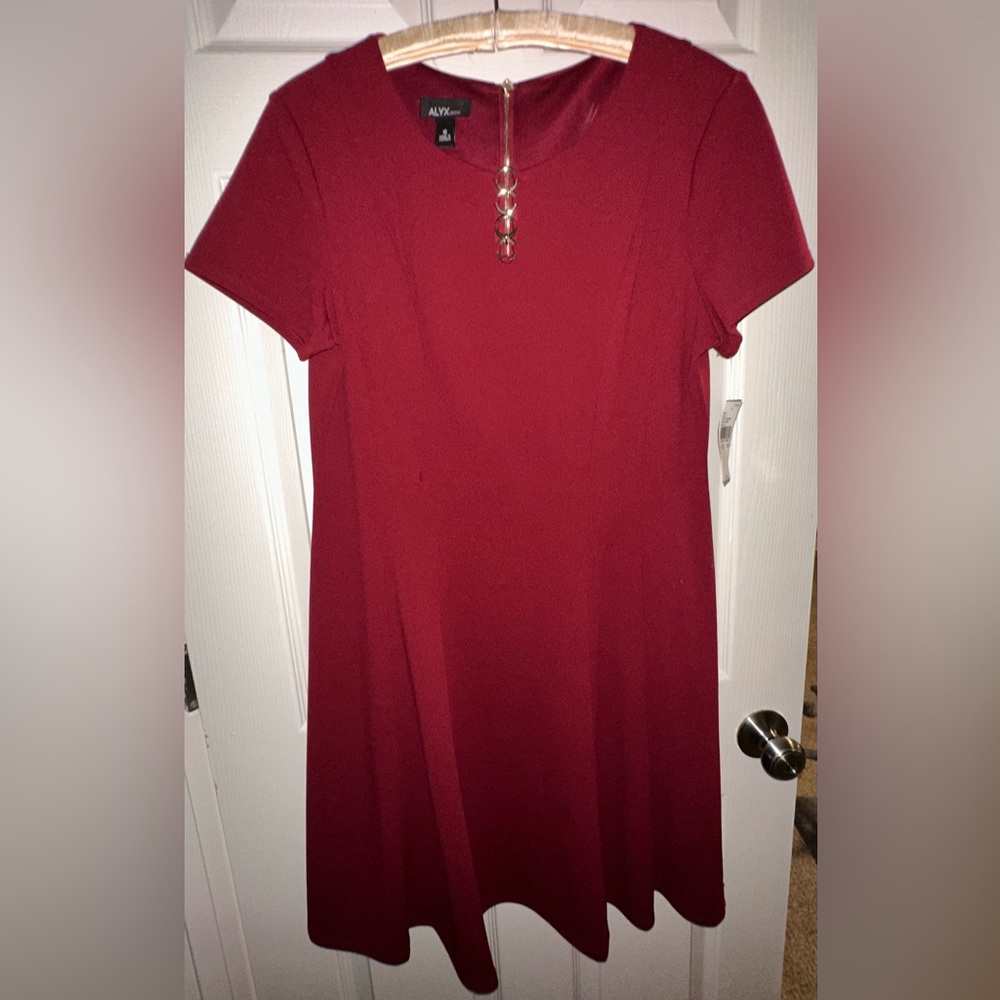 Alyx Burgundy asymmetrical dress